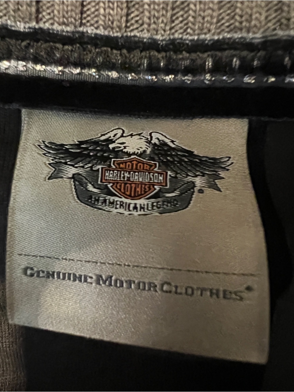 Vintage Harley-Davidson Woman’s Small, gray plaid cropped jacket, Y2K, excellent - Picture 11 of 16